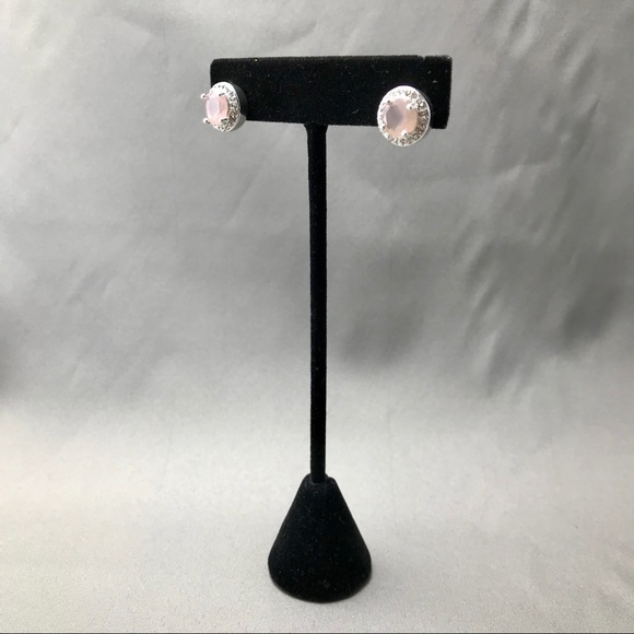 Lauren Ralph Lauren/Elegant/Pink/Crystal Pave/Stud - Picture 3 of 4